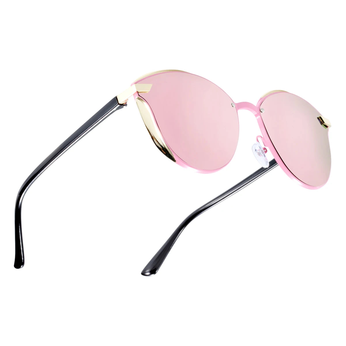 BARCUR Luxury Brand Cat Eye Polarized Sunglasses Delicate Fantasy Rimless Metal Frame Party Vacation Travel UV Women Sunglasses