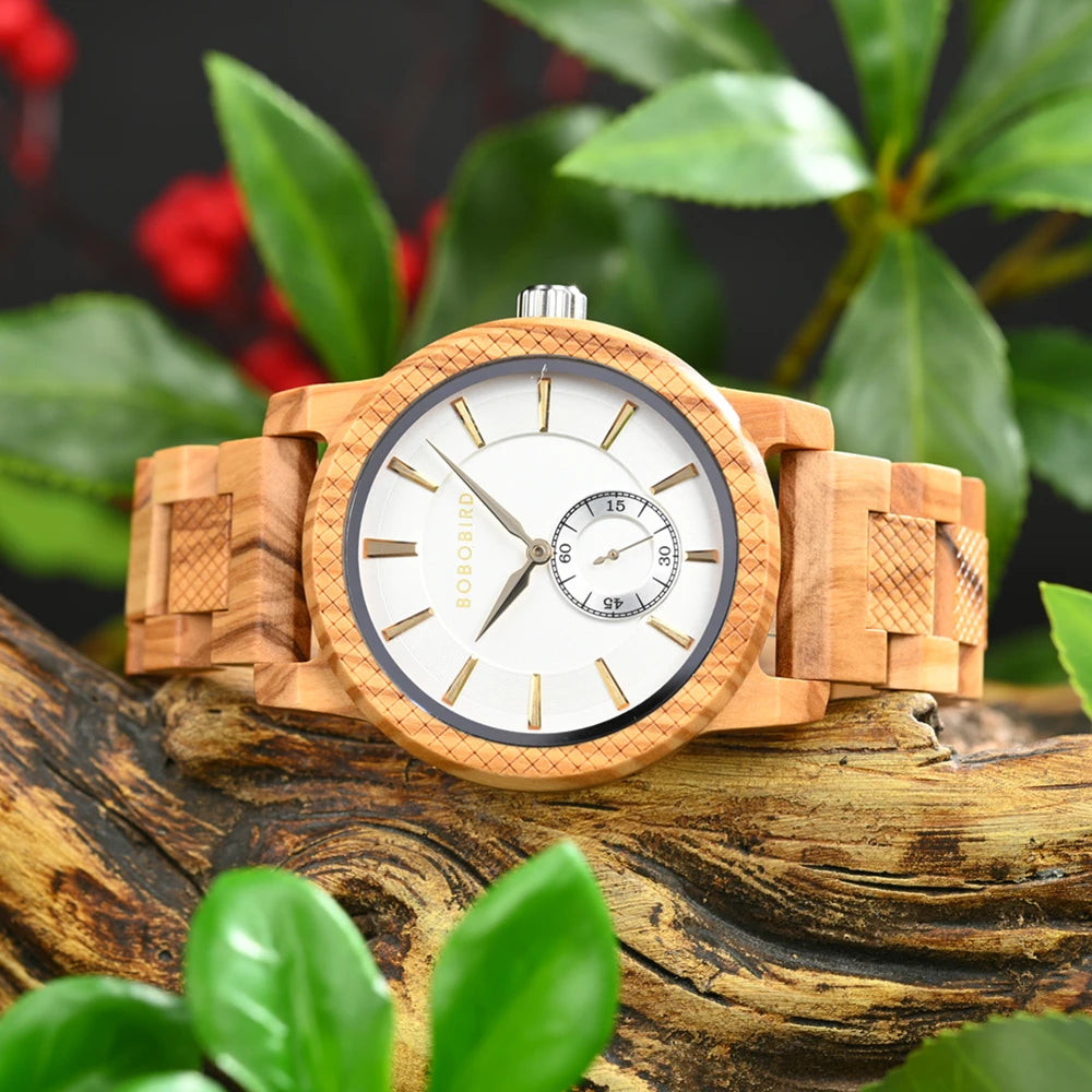 Casual Wooden Watch for Men - Classic Analog Wristwatch For Men