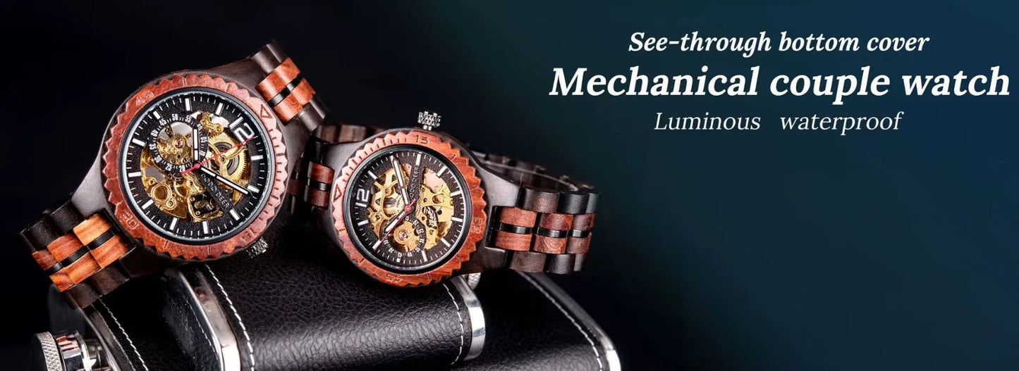 Classic Wood Stop Watches for Men Quartz Wristwach Male Display Date Chronograph Complete Calendar Gift Box Wholesale Dropship