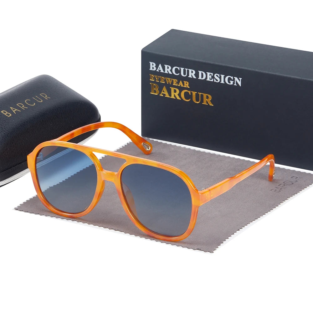 Women’s Retro Polarized Sunglasses - Square UV Protected Lenses