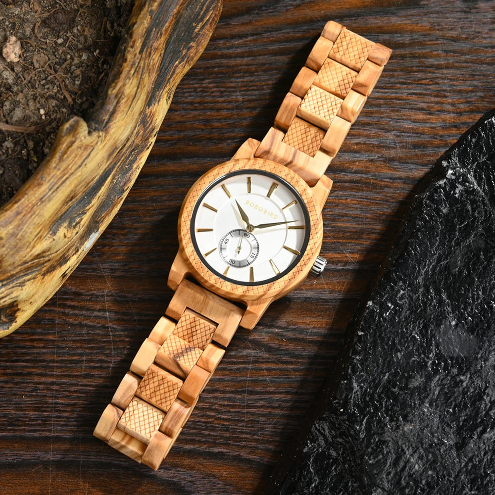 Casual Wooden Watch for Men - Classic Analog Wristwatch For Men