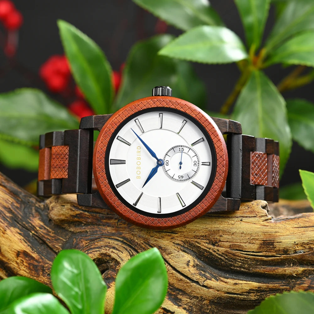 Casual Wooden Watch for Men - Classic Analog Wristwatch For Men