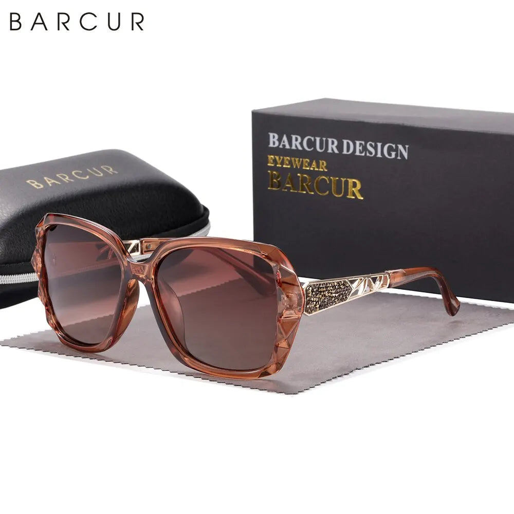 BARCUR Original Sunglasses Women Polarized Elegant Design For Ladies Gradient Sun Glasses for Women Female Eyewear Accessory