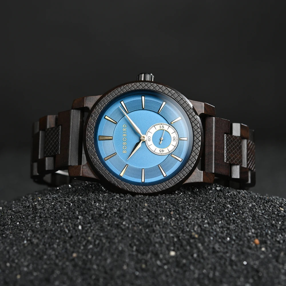 Casual Wooden Watch for Men - Classic Analog Wristwatch For Men