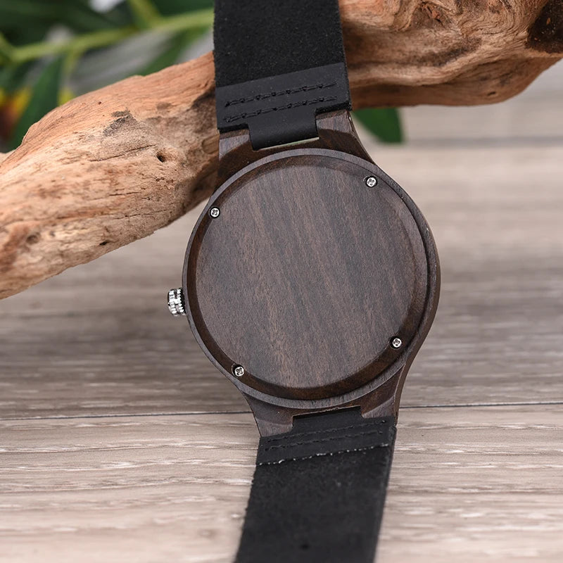 Unisex Analog Wrist Watch With Numberless Face - Simple Style And Leather Band