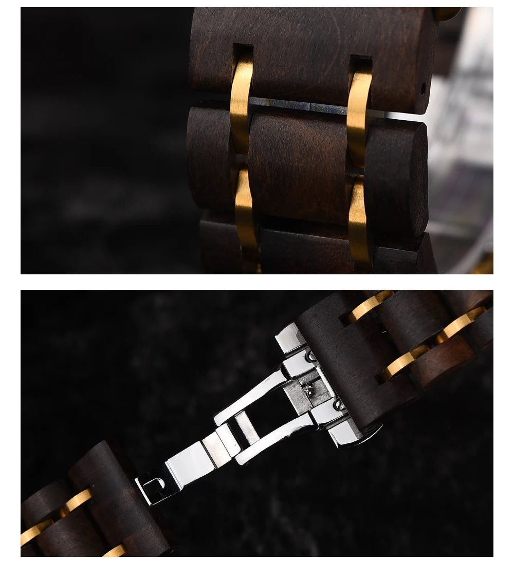Wooden Quartz Men’s Watch - Casual Wristwatch for Men - Unique Gift for Anniversary or Wedding