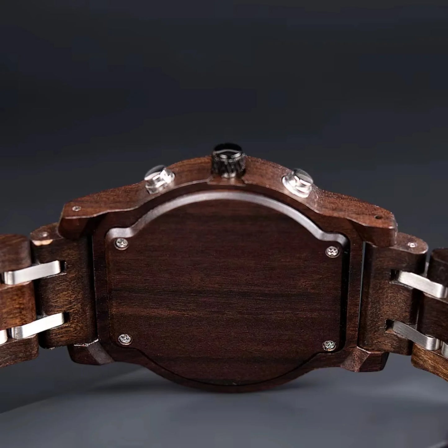 Classic Wood Stop Watches for Men Quartz Wristwach Male Display Date Chronograph Complete Calendar Gift Box Wholesale Dropship