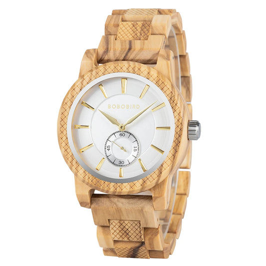 Casual Wooden Watch for Men - Classic Analog Wristwatch For Men