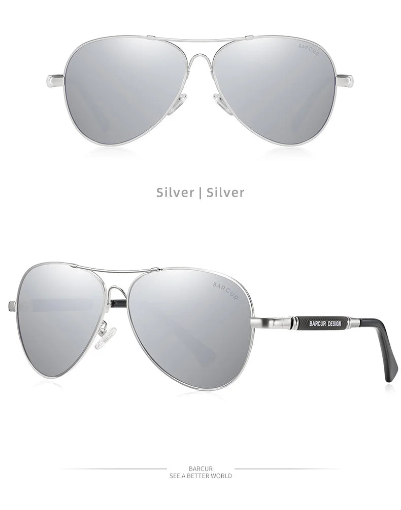 Unisex Pilot Shades With Polarized Lenses And UV Sunlight Protection - Classic Sunglasses For Men And Women