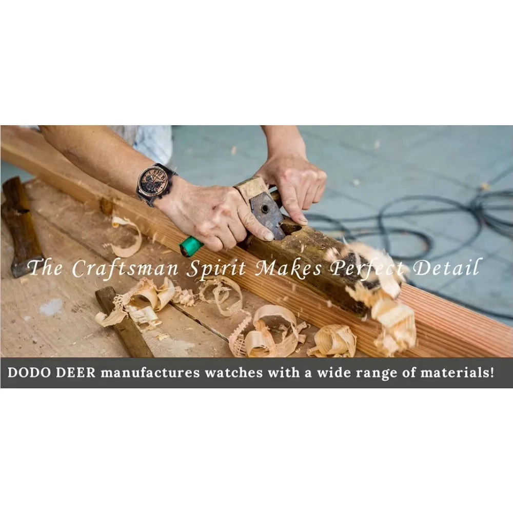 Wooden Unisex Wrist Watches - Classic Analog Quartz Movement With Tan Leather Band