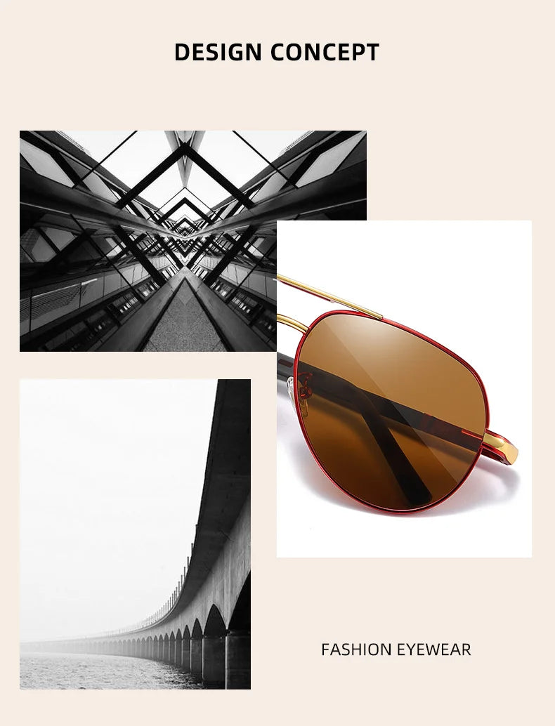 Vintage Men’s Driving Glasses - Polarized Traditional Shape Sunglasses For Men