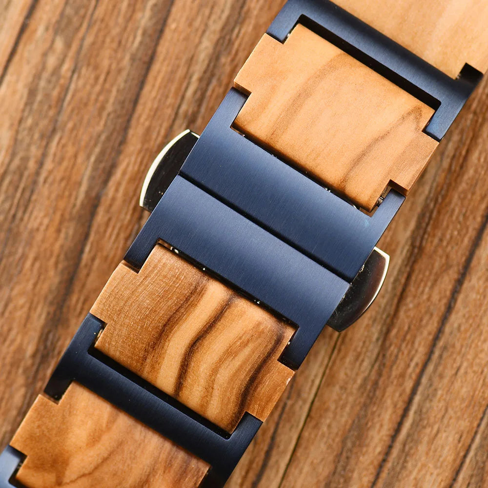 Stylish Ladies Wooden Watches - Round Face With Analog Display And Quartz Movement